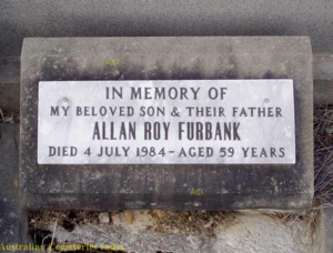 Allan Furbank Grave