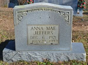 Headstone for Reba Catheline Jeffers
