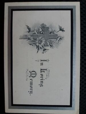 Funeral Invitation Card - cover