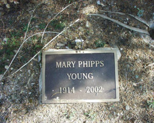 Mary Phipps Young Headstone