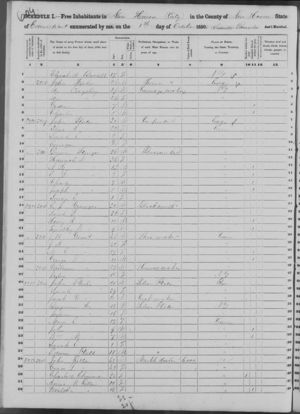 1850 US Census, Connecticut, City of New Haven