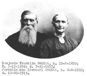 Benjamin F. and Permelia A. (Potter) DeWitt