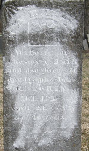 Tombstone of Mary Burk