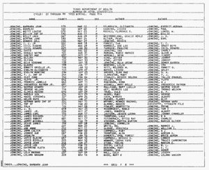 Birth Index - James Carl Jenkins