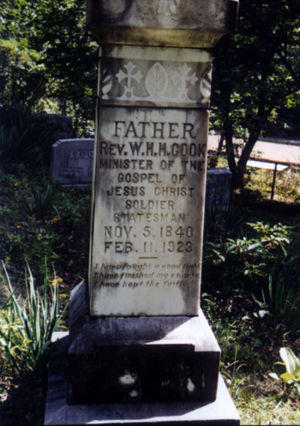 Headstone for William Henry Harrison Cook