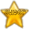 Gold star with the word "SUPER" superimposed.