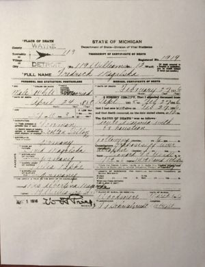 Frederick Magalska Death Certificate