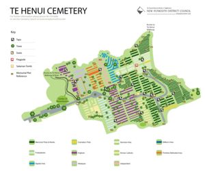 Map of Te Henui Cemetery