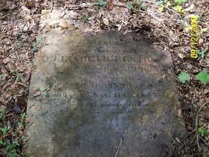 Elizabeth Elston, grave stone