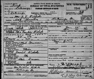Jonathan J. Nichols Death Certificate