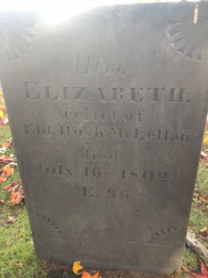 Elizabeth McLellan Headstone