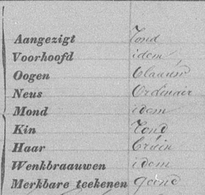 Description of Barend Brinkhuijsen