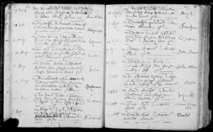 Baptismal record Jacobus Nijs - 1702