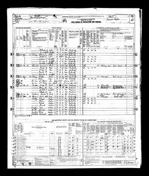 1950 census for Luther Perry and Ida Perry