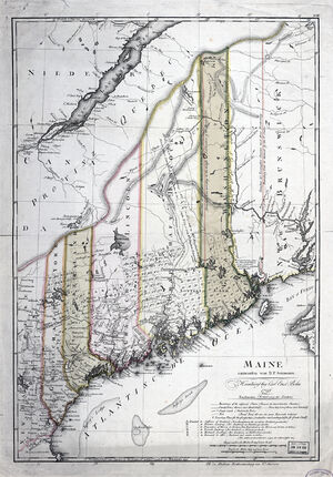MAINE with Hancock & Washington Counties in 1798