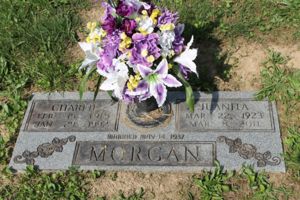Charlie & Juanita (Short) Morgan's Headstone.