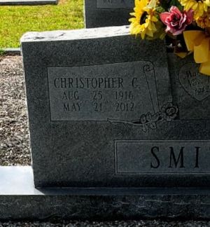 Photo of Headstone of Christopher C Smith