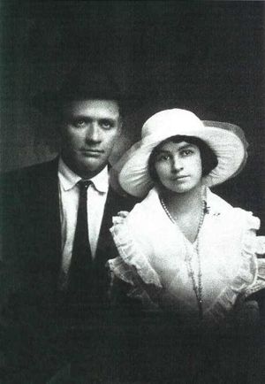 Luther Nance & Gertrude Rhodes on their wedding day