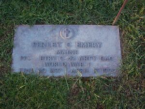 Perley C. Emery miltary stone