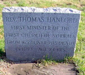 Rev. Thomas Hanford Tombstone
