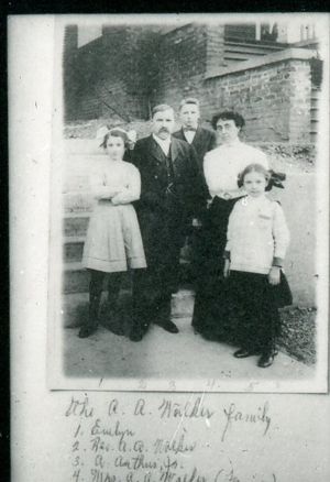 Evelyn, Rev A.A., A. Arthur JR, Fannie, and Bernice Walker