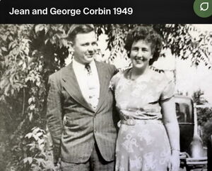 George N Corbin & Wilma Jean Hughes marriage 1949