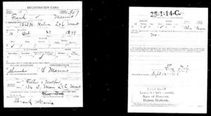 Frank Marino - WWI draft registration card