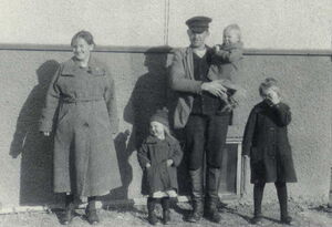Herman Peters family in 1924, in America from Germany.