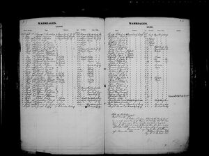 Marriage Record for Nancy A. Tuttle to Jacob Stodghill