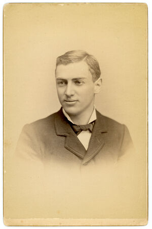 William Noble Bailey as a young man in 1880