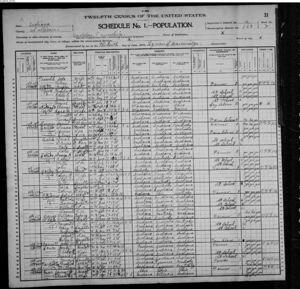 U. S. Census, 1900:  Thomas Witcraft