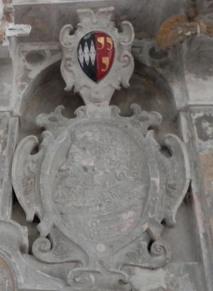 John Giffard medallion in St Hieritha's Church