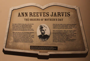 Ann Reeves Jarvis- Orgin of Mother's Day
