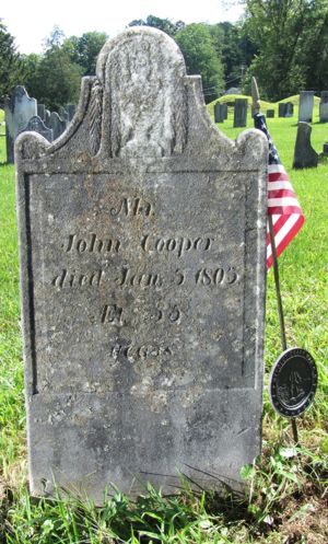 John Cooper Memorial (Includes Military Service Badge) 