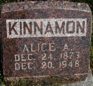 Alice (McAfee) Kinnamon aka McKerlie Grave