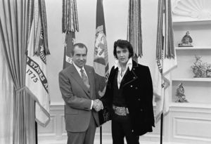 Elvis Presley and Richard Nixon