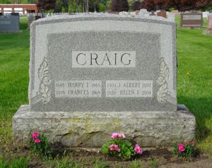 Craig headstone