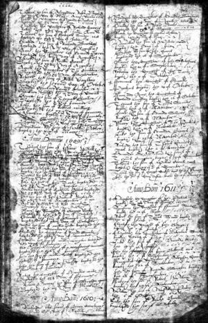 Hillmorton Parish Registers: Baptisms 1608-1611