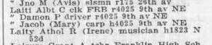 1923 Seattle City Directory, page 904 - Laiti entries