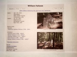 William Fellows Gravestone