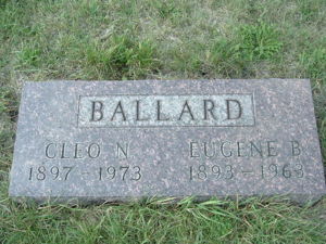 Eugene Bertam Ballard gravestone