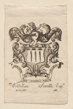 William Smith bookplate by Joseph Callender