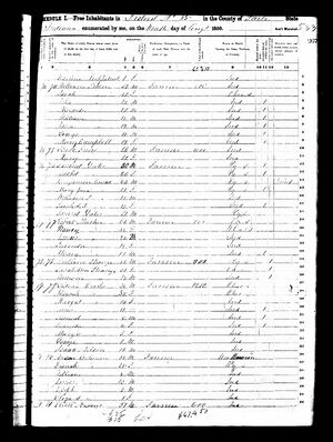 1850 U.S. Census, 1 of 2