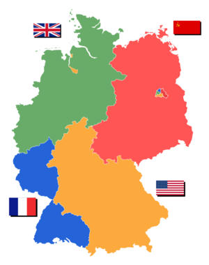 Alliierte Besatzungszonen 1945 - 1949