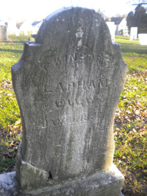 Windsor Lapham gravestone