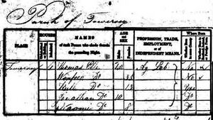 1841 census Towersey, Bucks.