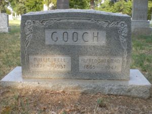 Grave of Millie B. and Alfred S. Gooch