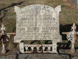 Headstone - John + Mary Nankervis