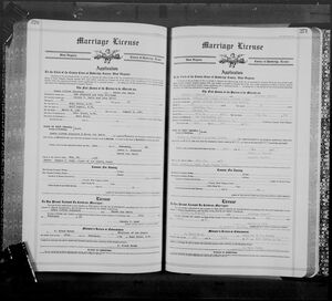 Marriage Record for Lewis Alfred Shepherd and Karen Ann Smith