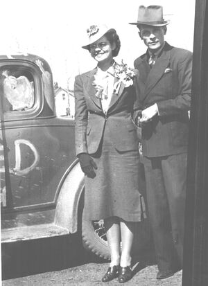 Cecil Joseph and Maude Elizabeth Roth - Just Married